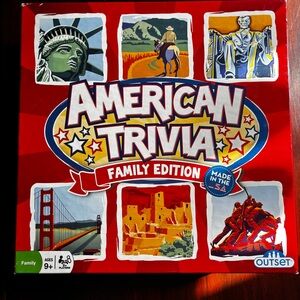 American Trivia Family Edition Board Game
